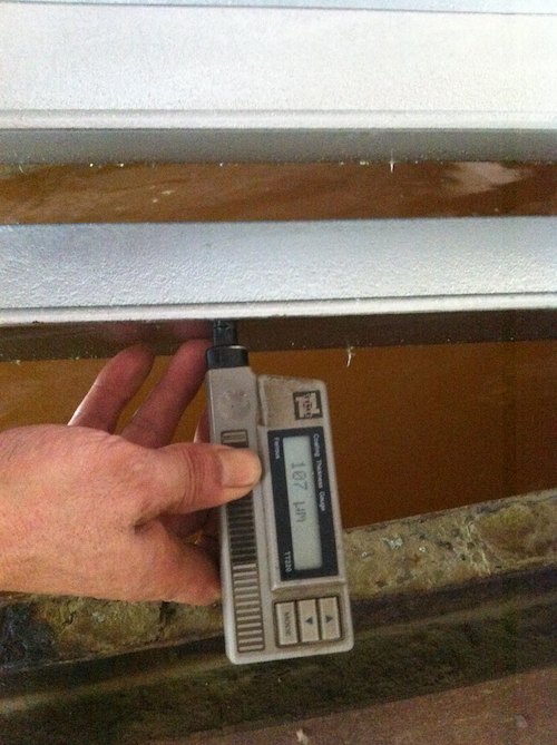 Galvanized Angle Iron Coating Thickness Gauge Test